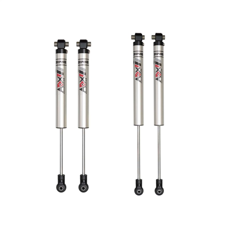 Jeep Wrangler JL Unlimited 4WD Shocks - Skyjacker - ADX M2.0 Aluminum Monotube - Polished Clear Coat Aluminum - `18-`25