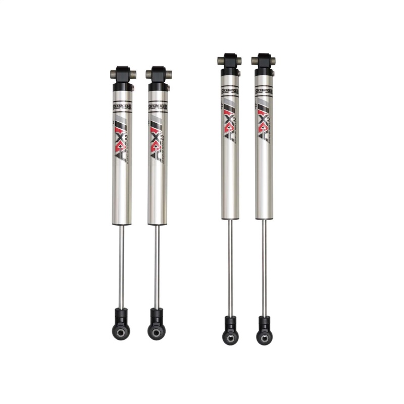 Jeep Wrangler JL Suspension Lift Kit - Skyjacker - ADX M2.0 Aluminum Monotube Shocks - Clear Coat Aluminum - `18-`25