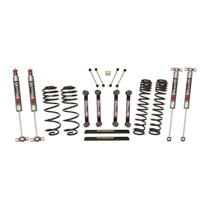 Jeep TJ Suspension Lift Kit - Front + Rear - Skyjacker - Dual Rate Long Travel with M95 Monotube Shocks - `97-`02