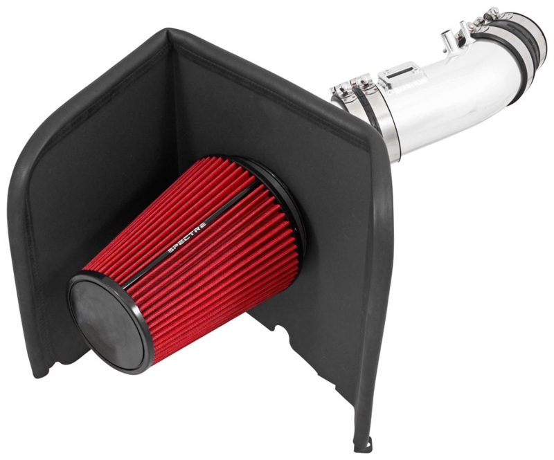 Toyota Tundra Performance Air Intake - Spectre - Silver w/Red Filter - `12-`19 Toyota Tundra Performance Air Intake - Spectre - Silver w/Red Filter - `12-`19