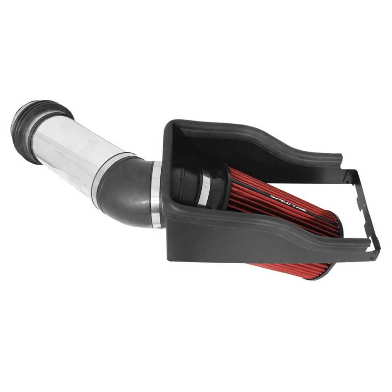 Ford F350 Performance Air Intake - Spectre - Polished - Red Filter - `99-`03