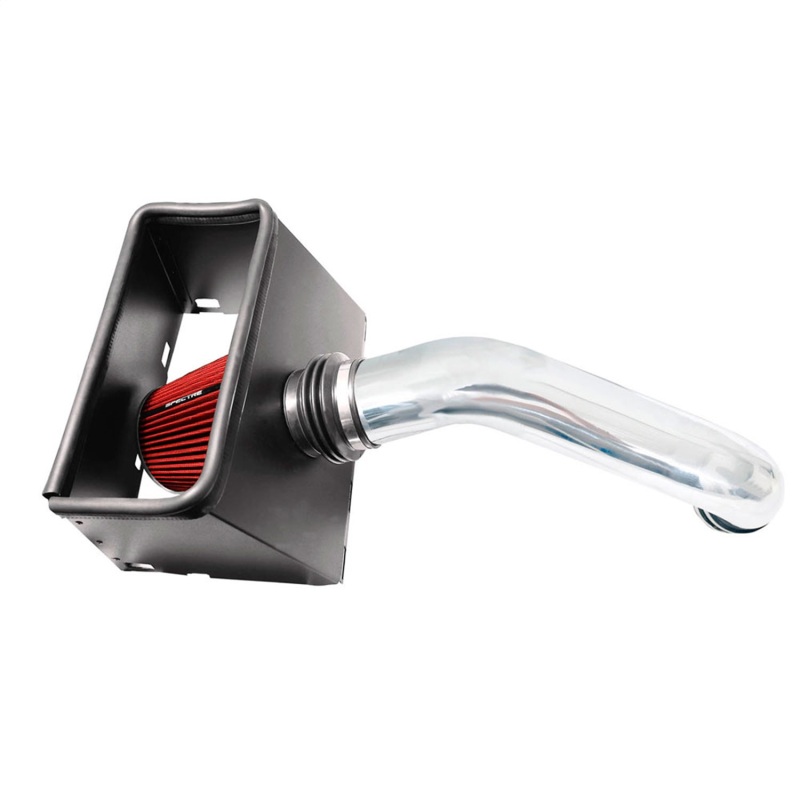 Dodge RAM 1500 Performance Air Intake - Spectre - Cold Air Intake Kit - Polished w/Red Filter - `09-`18 Dodge RAM 1500 Performance Air Intake - Spectre - Cold Air Intake Kit - Polished w/Red Filter - `09-`18
