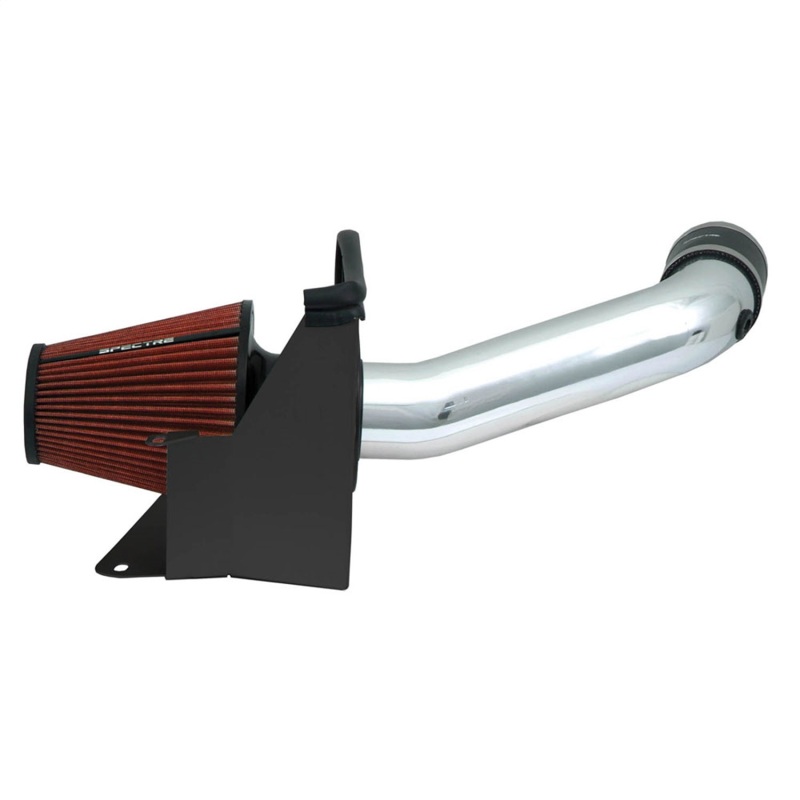 Jeep Wrangler Performance Air Intake - Spectre - Polished w/Red Filter - Red - `07-`11 Jeep Wrangler Performance Air Intake - Spectre - Polished w/Red Filter - Red - `07-`11