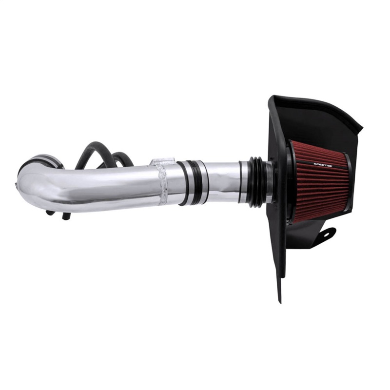 Nissan Titan Performance Air Intake - Spectre - Polished w/Red Filter - `04-`14 Nissan Titan Performance Air Intake - Spectre - Polished w/Red Filter - `04-`14