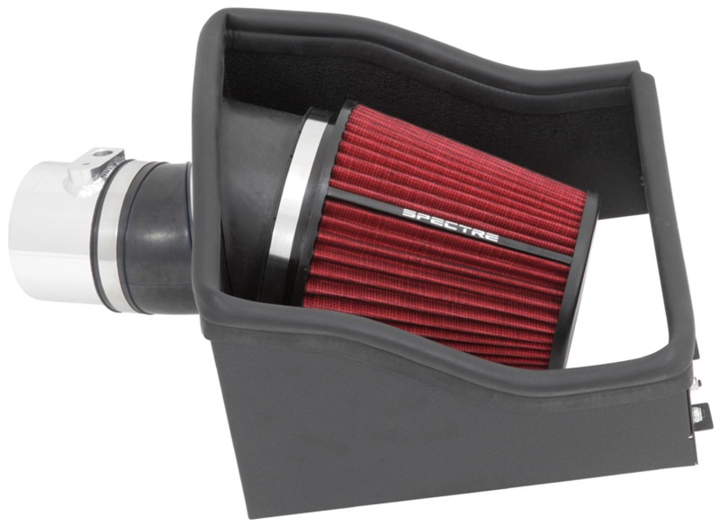 Ford F150 Performance Air Intake - Spectre - Polished w/Red Filter - `12-`14 Ford F150 Performance Air Intake - Spectre - Polished w/Red Filter - `12-`14