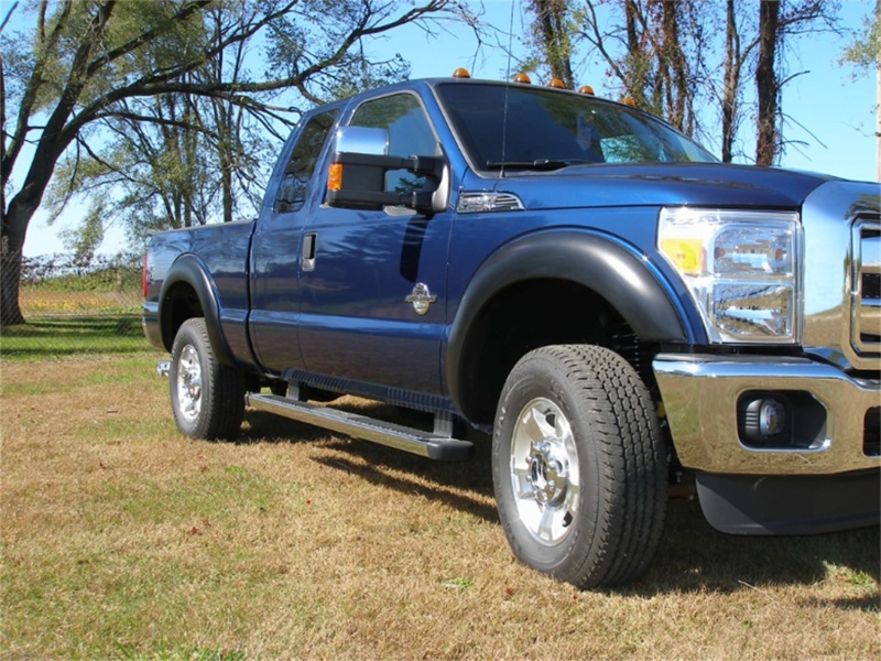 Ford F-250 Fender Flares - Front - Stampede - Original Riderz - Smooth - Black - `11-`16