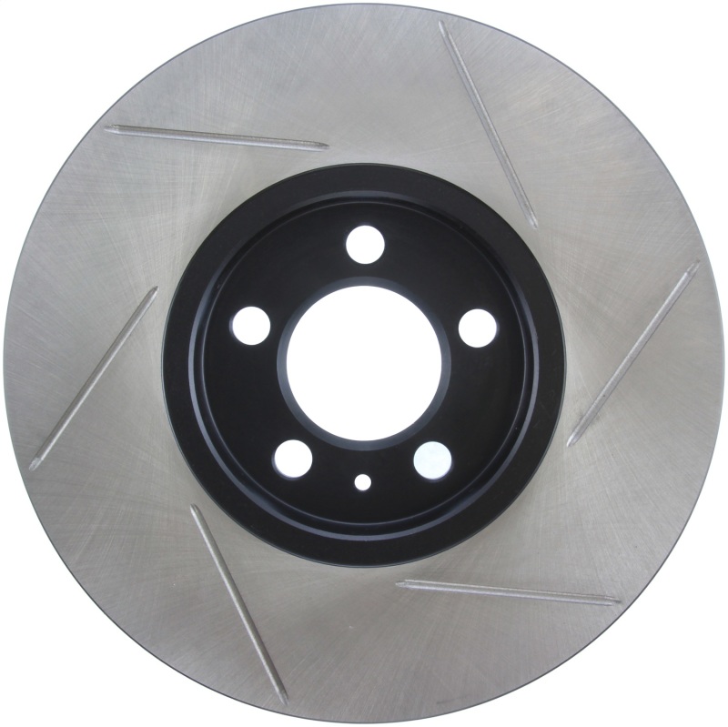 Volkswagen Jetta Brake Rotor (1) - Front Right - Stoptech - Slotted Sport - Black - `98-`05