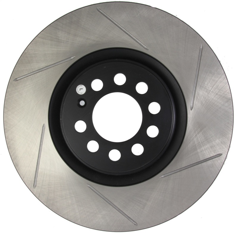 Audi A1 Brake Rotor (1) - Front Left - Stoptech - Slotted Sport - Black - `15-`19
