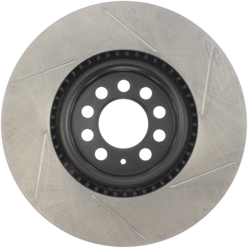 Audi TT Quattro Brake Rotor (1) - Front Right - Stoptech - Slotted Sport - Black - `00-`07