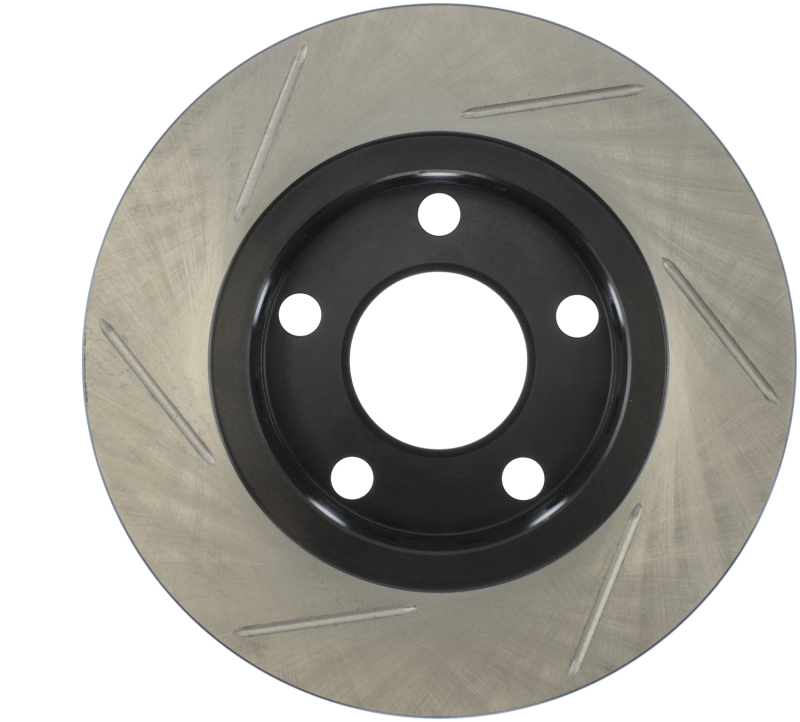 Audi S4 Brake Rotor (1) - Left Rear - Stoptech - Slotted - Black - `00-`02