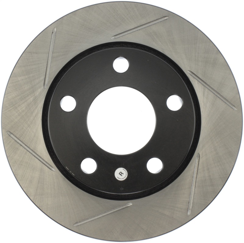 Audi S4 Brake Rotor (1) - Rear Right - Stoptech - Slotted Sport - Black - `00-`02