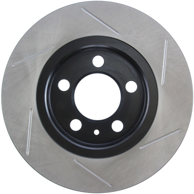 Volkswagen Jetta Brake Rotor (1) - Rear Right - Stoptech - Slotted Sport - Black - `04-`05