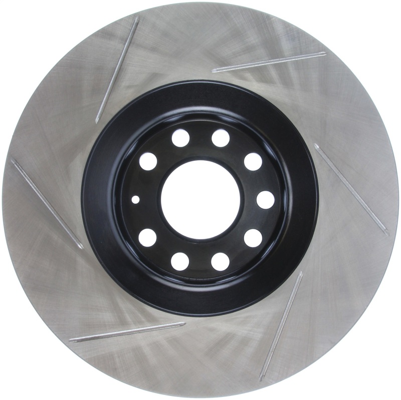 Audi A6 Quattro Brake Rotor (1) - Front Left - Stoptech - Slotted Sport - Black - `99-`04