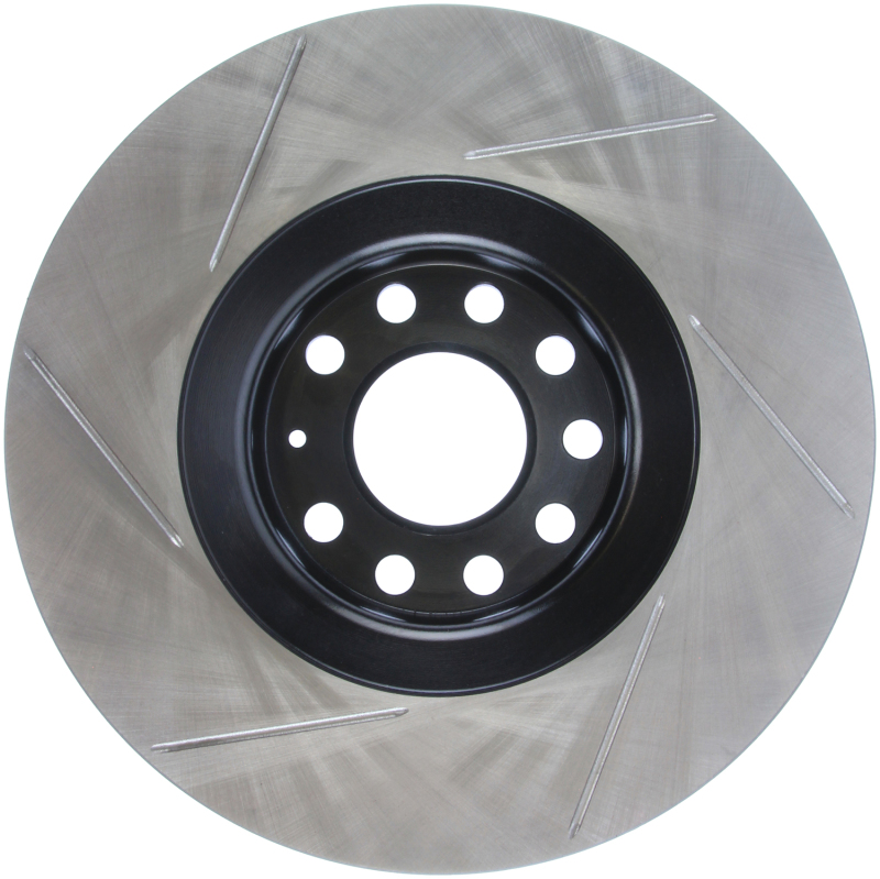 Audi A6 Quattro Brake Rotor (1) - Front Left - Stoptech - Slotted Sport - Black - `99-`04