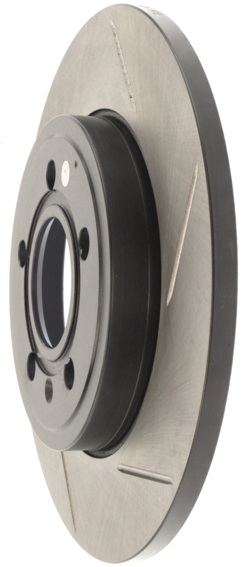 Audi A4 Brake Rotor (1) - Rear Left - Stoptech - Slotted Sport, Black E-Coated - Black - `01-`09