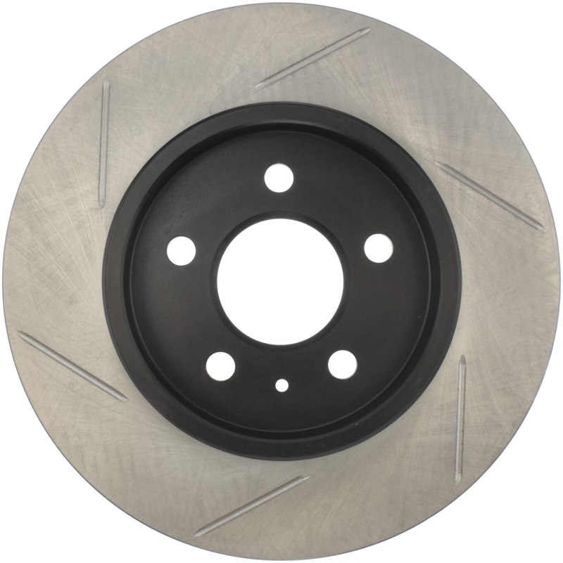 Audi A4 Brake Rotor (1) - Rear Left - Stoptech - Slotted Sport, Black E-Coated - Black - `01-`09