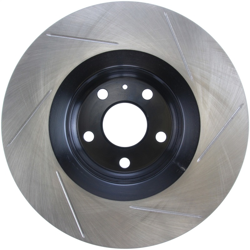 Audi TT Brake Rotors (1) - Front Left - Stoptech - Slotted - Black - `10-`14
