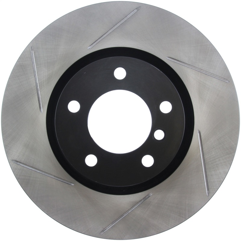 BMW Z3 Brake Rotor (1) - Front Right - Stoptech - Slotted Sport - Black - `98-`02