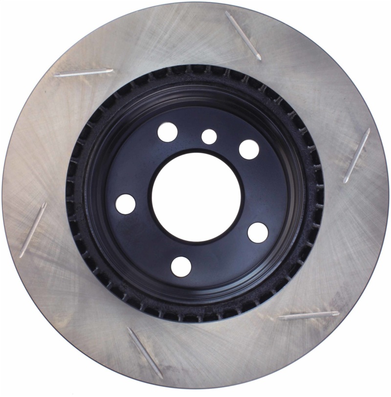 BMW 2 Series Brake Rotor (1) - Rear Right - Stoptech - Slotted Sport - Black - 2014