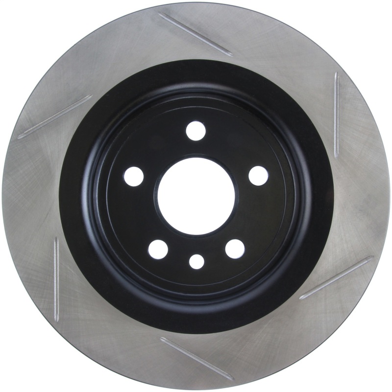 Volvo V60 Brake Rotor (1) - Rear Right - Stoptech - Slotted Sport - Black - `15-`18