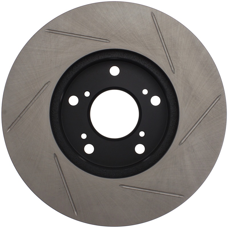 Honda CR-V Brake Rotors (2) - Stoptech - Slotted Sport - Black E-Coated - `02-`04