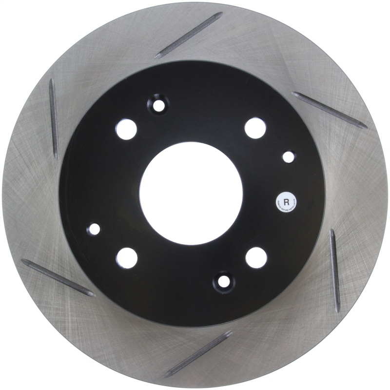 Honda Accord Brake Rotor (1) - Rear Right - Stoptech - Slotted Sport - Black - `98-`02