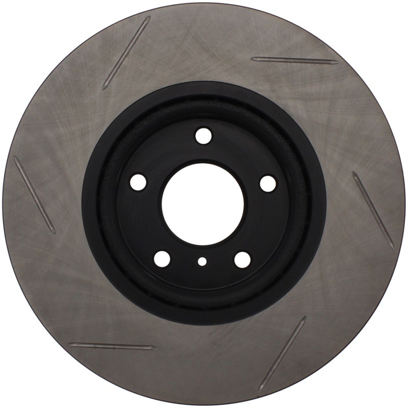 Infiniti M56 Brake Rotor (1) - Front Right - Stoptech - Slotted Sport Rotors - Black - `11-`13
