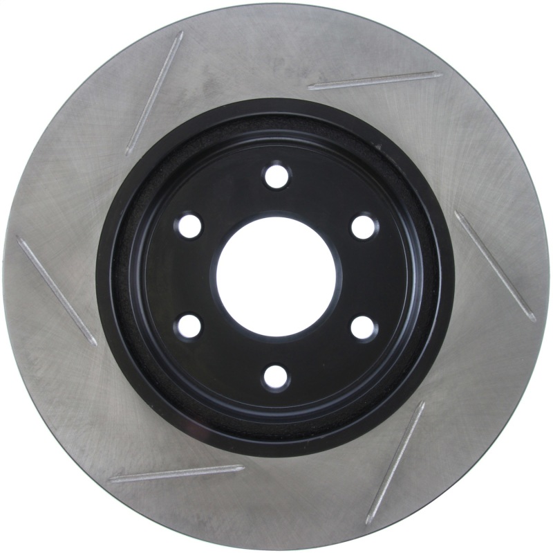 Nissan Frontier Brake Rotor (1) - Front Left - Stoptech - Slotted - Black - `05-`09