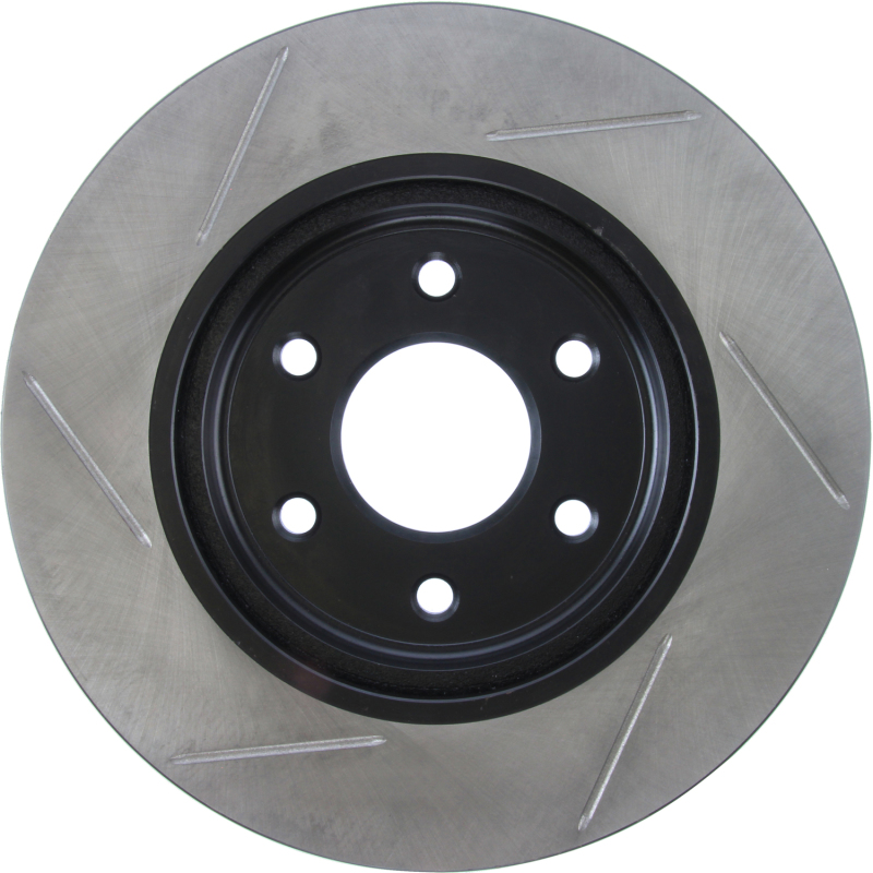 Nissan Xterra Brake Rotor (1) - Front Left - Stoptech - Slotted - Black - `05-`15