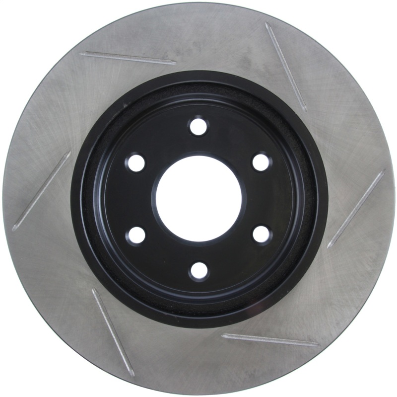 Nissan Pathfinder Brake Rotor (1) - Front Right - Stoptech - Slotted Sport - Black - `04-`12