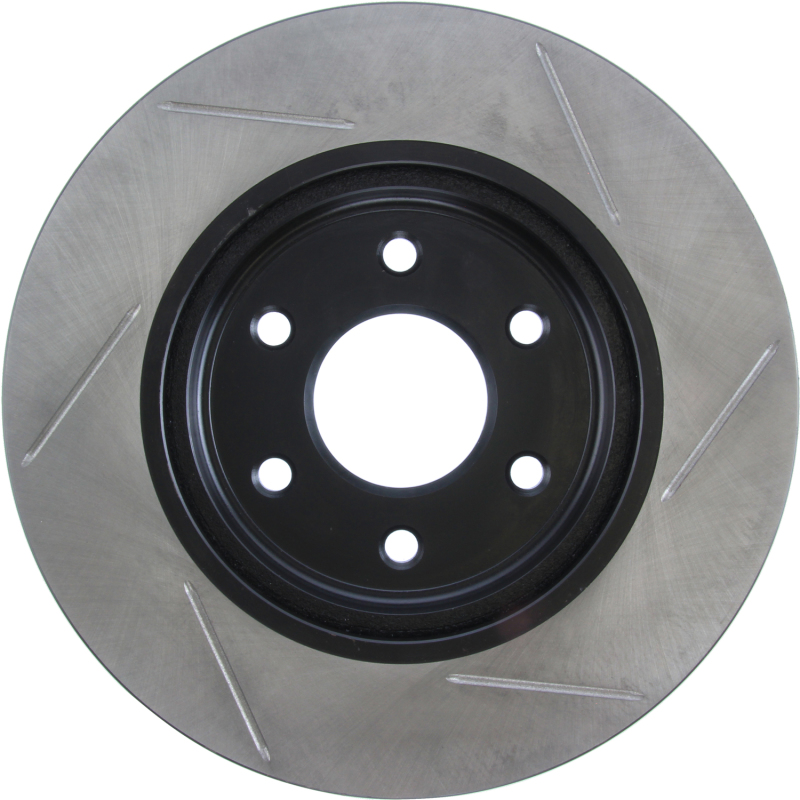 Nissan Xterra Brake Rotor (1) - Front Right - Stoptech - Slotted Sport - Black - `05-`15