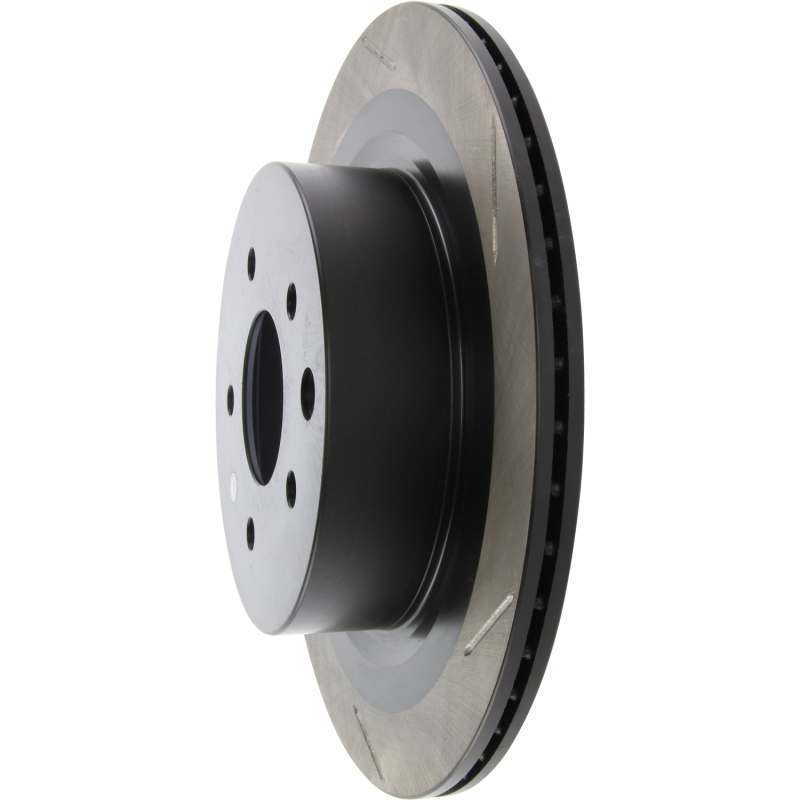 Infiniti M45 Brake Rotor (1) - Rear Left - Stoptech - Slotted - Black - `06-`10