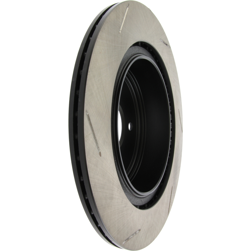 Infiniti M45 Brake Rotor (1) - Rear Left - Stoptech - Slotted - Black - `06-`10