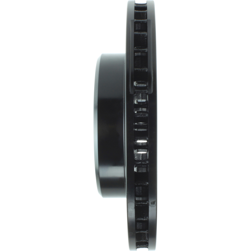 Lexus LX470 Brake Rotor (1) - Front Left - Stoptech - Slotted Sport - Black - `98-`07