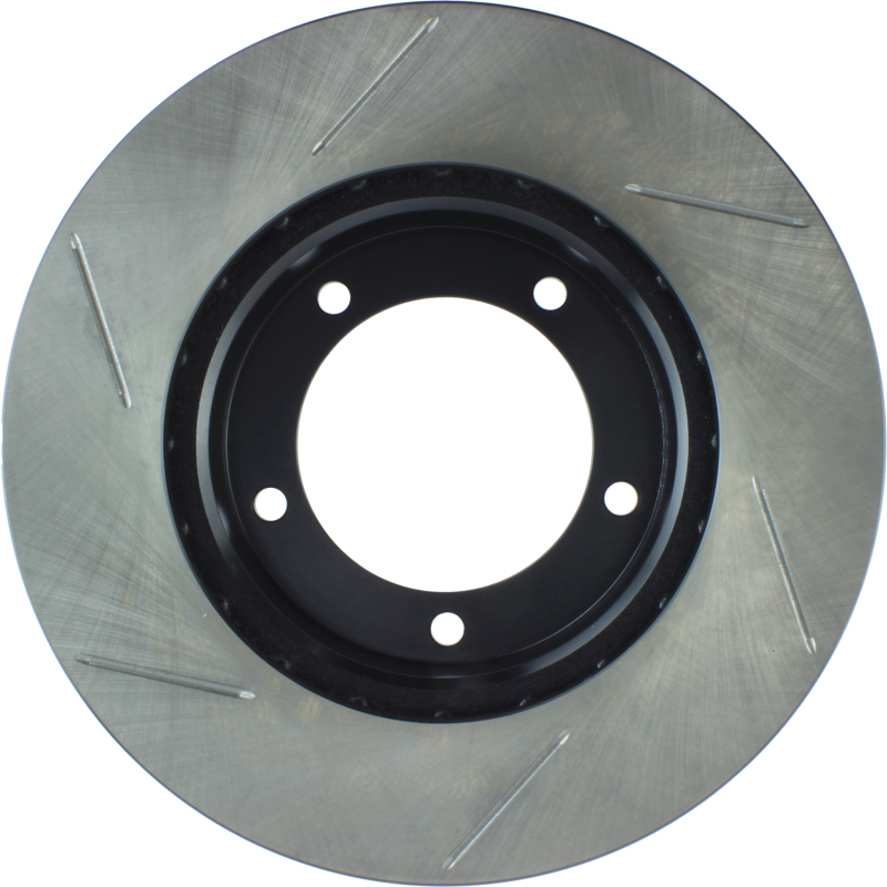 Lexus LX470 Brake Rotor (1) - Front Left - Stoptech - Slotted Sport - Black - `98-`07