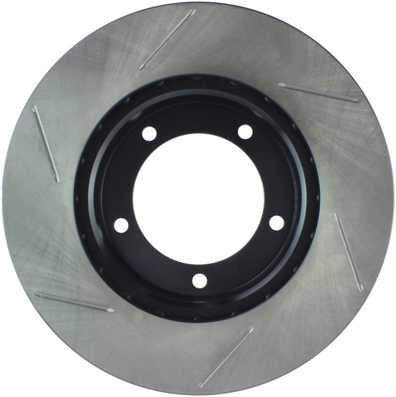 Lexus LX470 Brake Rotor (1) - Front Left - Stoptech - Slotted Sport - Black - `98-`07
