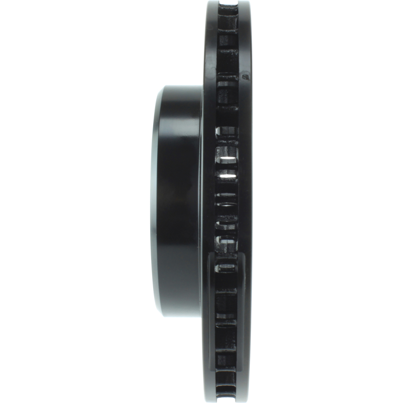 Lexus LX470 Brake Rotor (1) - Front Right - Stoptech - Slotted Sport - Black - `98-`07