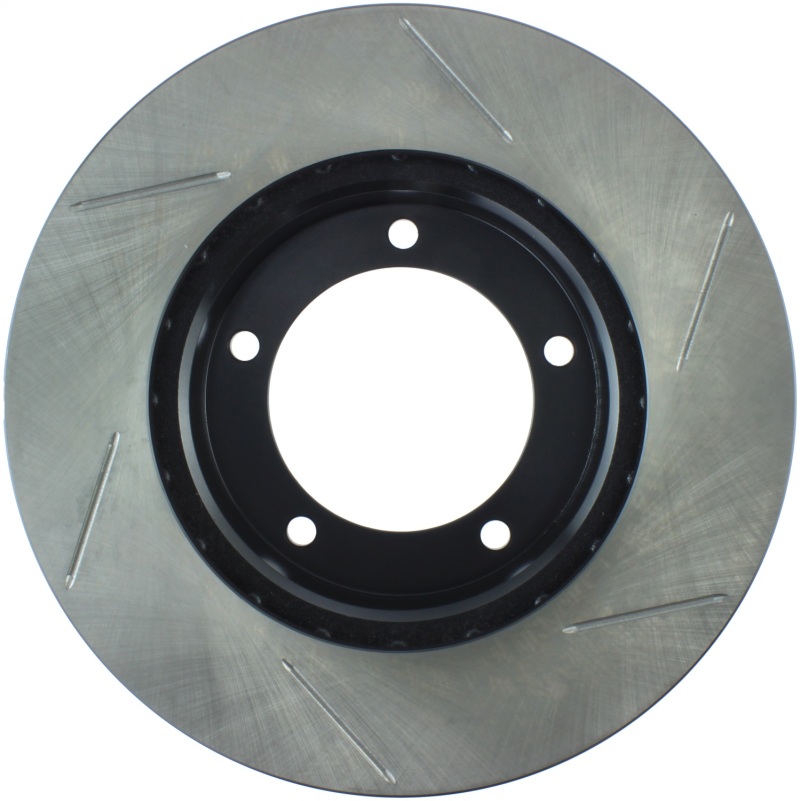 Toyota Land Cruiser Brake Rotor (1) - Front Right - Stoptech - Slotted Sport - Black - `98-`07