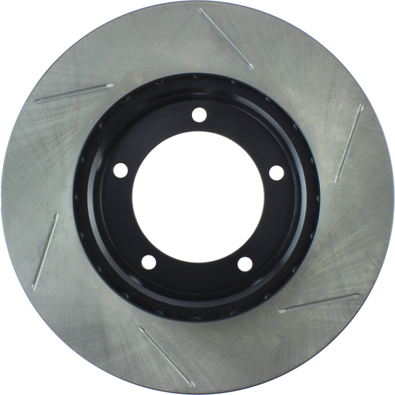 Toyota Land Cruiser Brake Rotor (1) - Front Right - Stoptech - Slotted Sport - Black - `98-`07