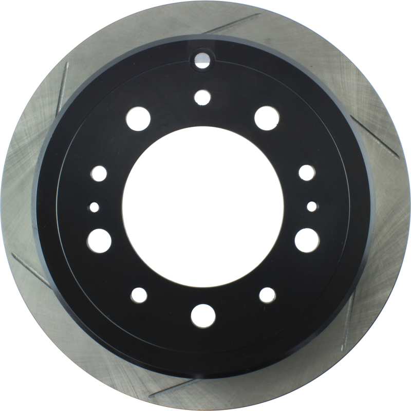 Toyota Land Cruiser Brake Rotors (1) - Rear Right - Stoptech - Slotted Sport - Black - `98-`07