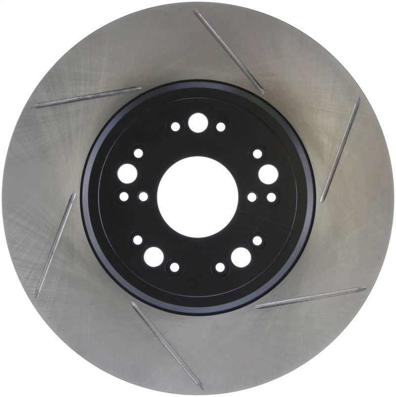 Lexus LS400 Brake Rotor (1) - Front Left - Stoptech - Slotted - Black - `95-`00