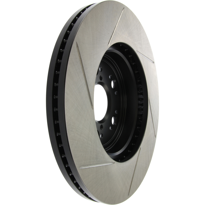 Lexus LS400 Brake Rotor (1) - Front Left - Stoptech - Slotted - Black - `95-`00