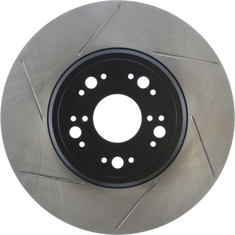 Lexus LS460 Brake Rotor (1) - Right Front - Stoptech - Slotted Sport - Black - `95-`00