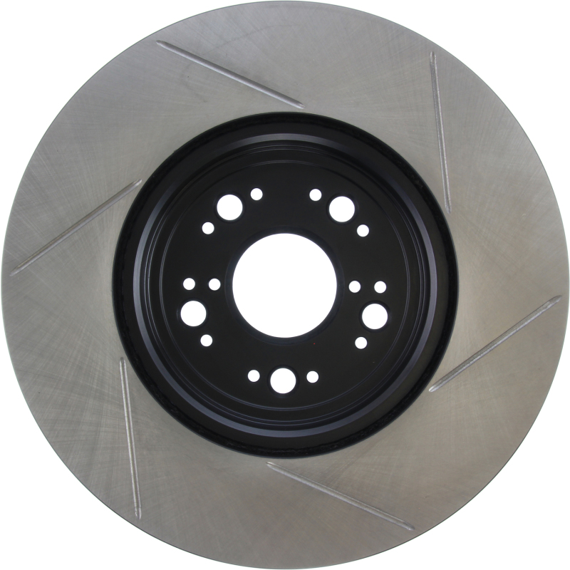 Lexus LS600h L Brake Rotor (1) - Right Front - Stoptech - Slotted Sport - Black - `95-`00