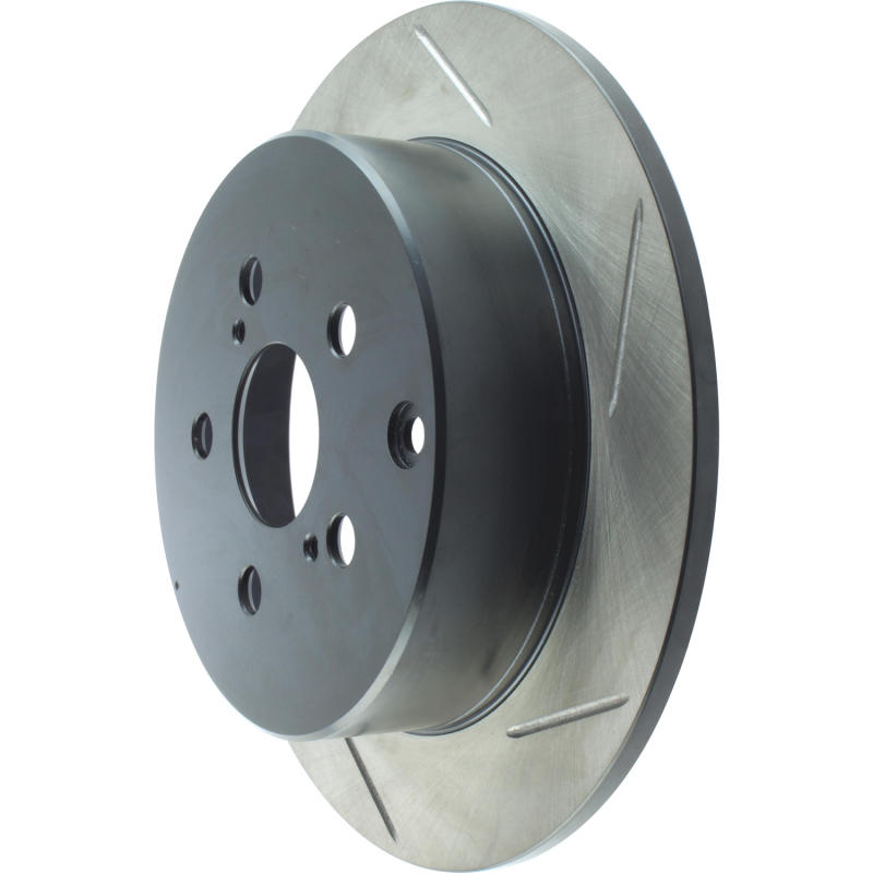 Scion tC Brake Rotor (1) - Rear Left - Stoptech - Slotted Sport - Black - `05-`10