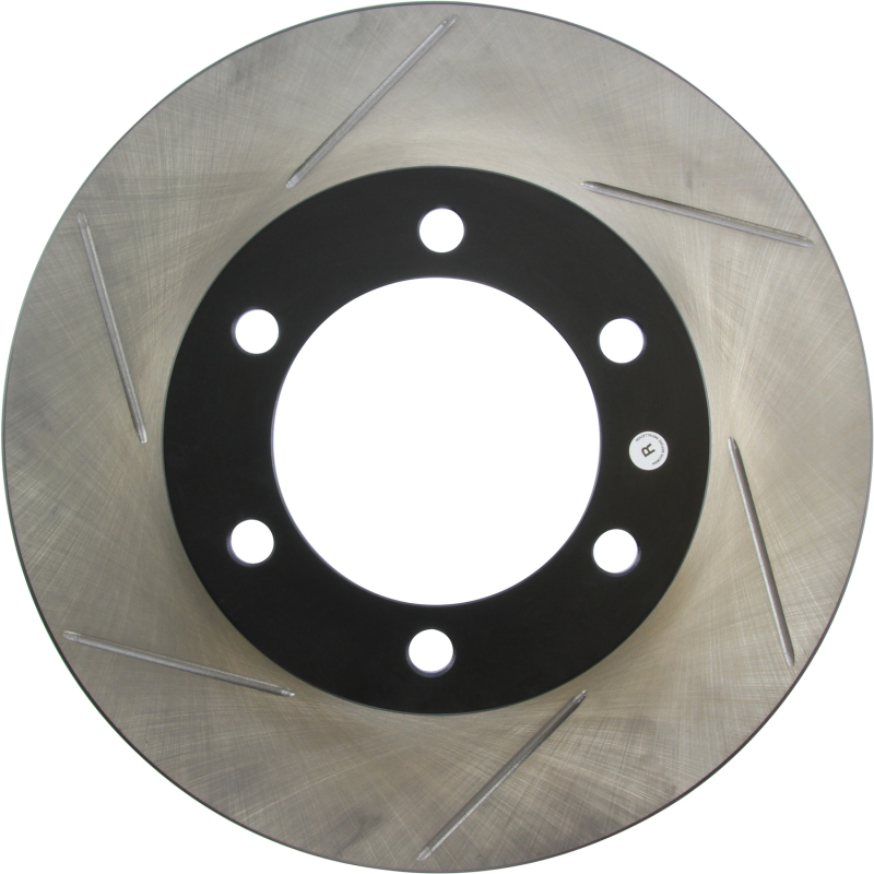 Toyota Sequoia Brake Rotor (1) - Front Right - Stoptech - Slotted Sport - Black - `01-`07