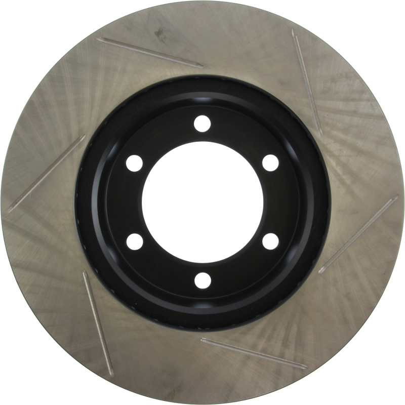Toyota Sequoia Brake Rotor (1) - Front Right - Stoptech - Slotted Sport - Black - `01-`07