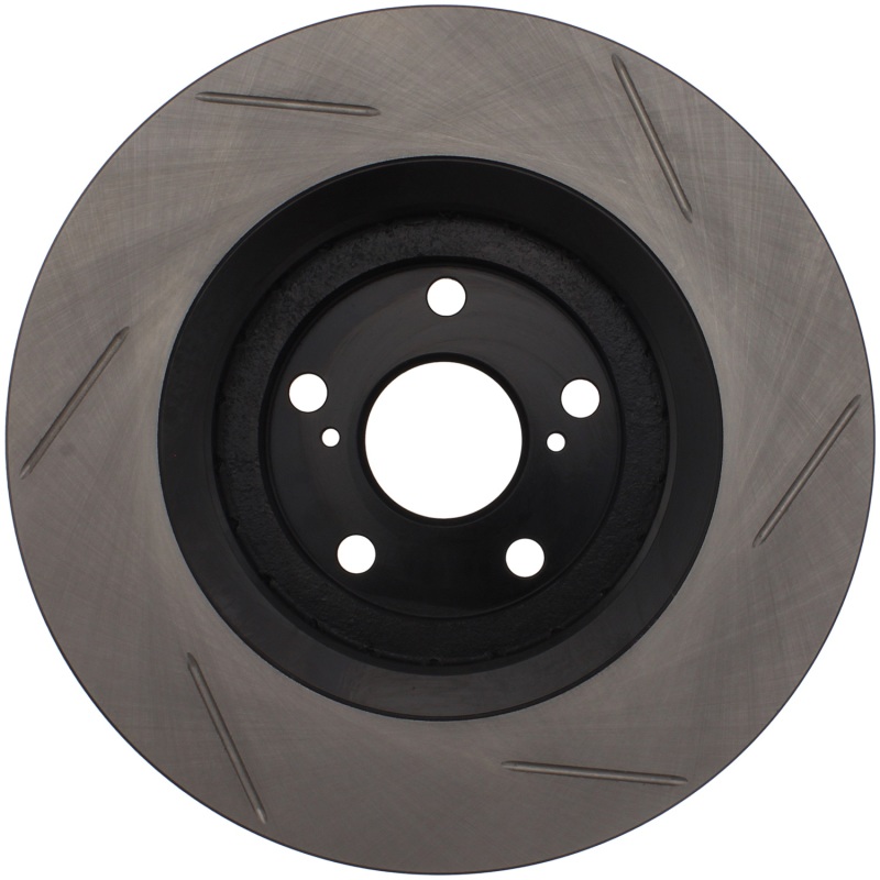 Lexus NX300 Brake Rotor (1) - Front Right - Stoptech - Slotted Sport - Black - `18-`20