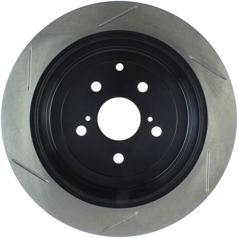 Lexus RX450h Brake Rotor (1) - Rear Left - Stoptech - Slotted Sport - Black E-Coated - `10-`15