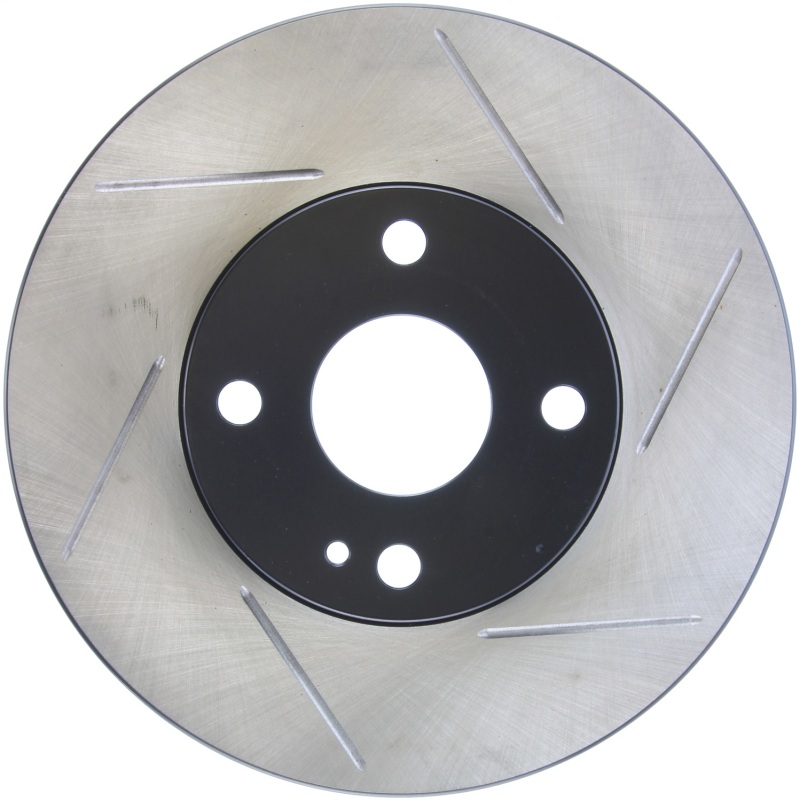 Mazda Miata Brake Rotor (1) - Front - Stoptech - Slotted Sport - Black - `99-`05